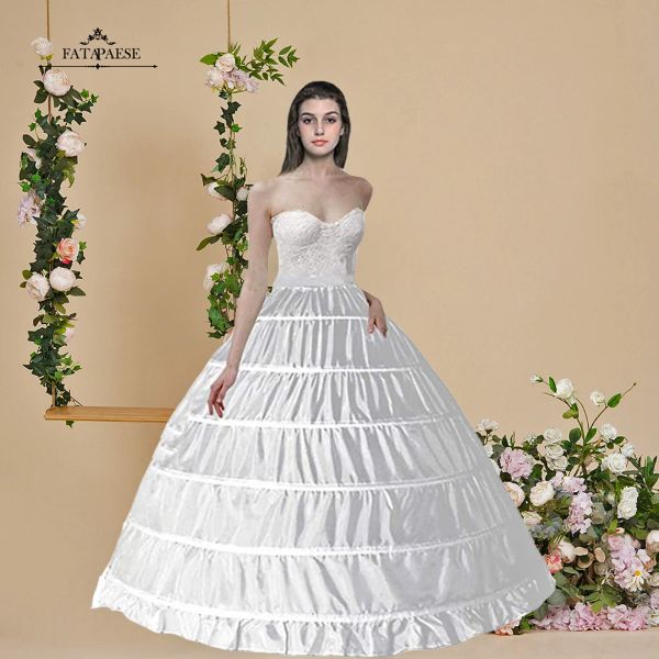 En stock robe de bal 6 cerceaux jupes jupon robe de mariée princesse Crinoline sous-jupe Tutu fille accessoires CPA206