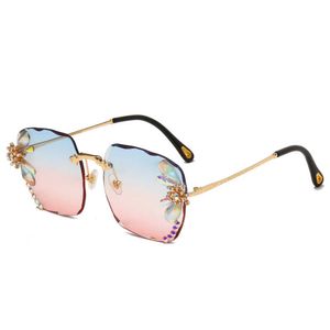en verano, nuevas gafas de sol para mujer con versión de diamante Trendy Street Photo, cara grande, adelgazante, resistente a los rayos UV