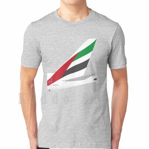 in Uniform - B777 - Emirates T-shirt Diy Groot Formaat 100% Cott Emirates Aviati Boeing 777 E7Ru #