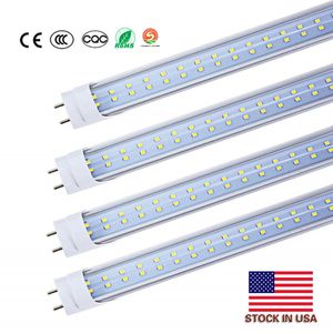 Dans les stocks américains T8 LED Tube Light 28W 60W LED ampoule fluorescente 288 led SMD 2835 4ft 1200mm AC85-265V CE FCC ETL SAA