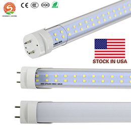 In Amerikaanse aandelen T8 LED-buislicht 28W LED fluorescentielamp 192 LEDS SMD 2835 4ft 1200 mm AC85-265V UL CE FCC ETL Saa