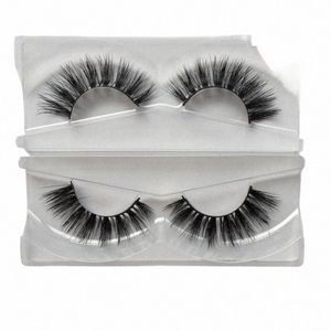 En EE. UU. 50 pares 3D Mink Hair False Eyeles Natural / Grueso LG Eye Les Wi Maquillaje Belleza Extensi Herramientas u6pU #