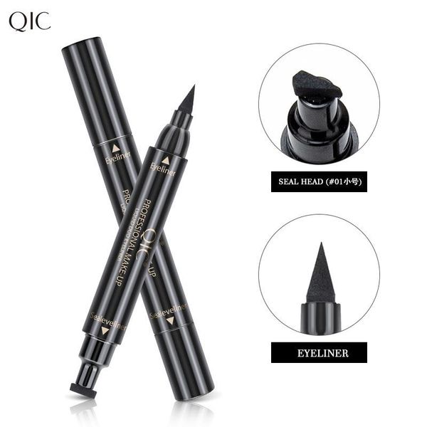 In1 Stylo Eyeliner Liquide Longue Durée Étanche Crayon Noir À Séchage Rapide Cosmétique Doublure Pour Les Yeux À Double Extrémité Lisse Outils De Maquillage