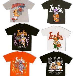 Inaka Power Mens and Womens T-shirts hoogwaardige katoenen gebreide stijl