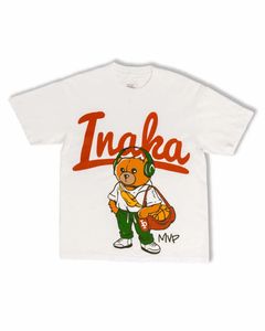 Inaka Power Camisetas de gran tamaño de talla estadounidense Diarias 100% algodón Ropa de calle de alta calidad Técnica de impresión DTG Deportes Baloncesto Gimnasio IP Tops Camisetas