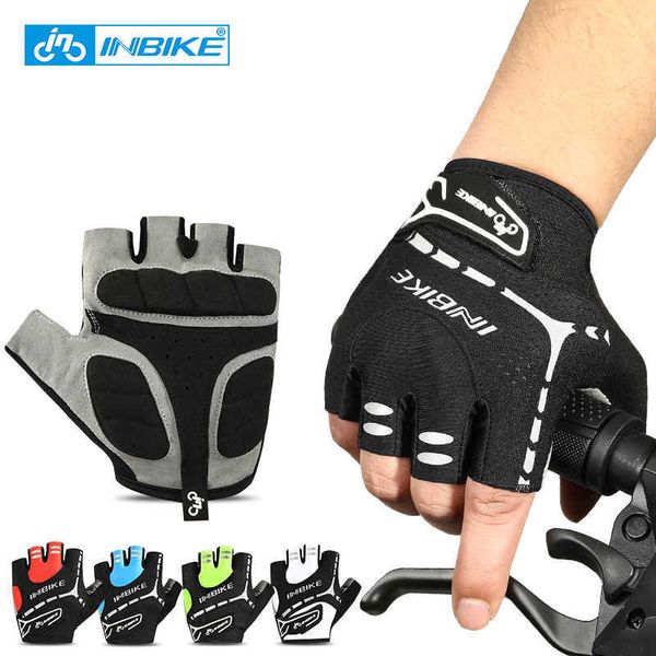 INBIKE bisiklet Gants de cyclisme Bicyle luvas Gants respirants pour vélos guantes ciclismo Gants sans doigts guantes MH206 H1022