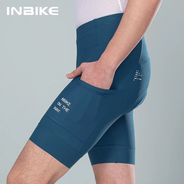 Inbike Summer Cycling Shorts Pantalon de vélo Shockabsorbing Homme Vêtements Mountain Road Bike Toussers For Men With Pocket 240529