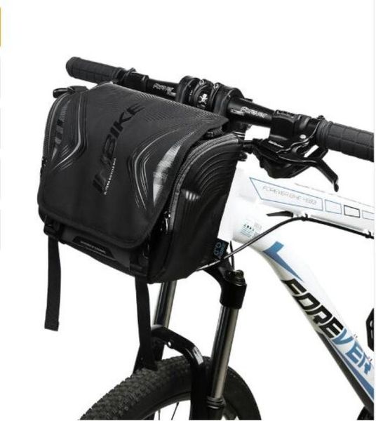 Inbike impermeable gran capacidad bicicleta bolsa delantera cesta de manillar de bicicleta mtb en el marco de la cordero bag9743507