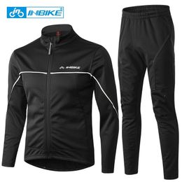 INBIKE hiver automne vêtements de cyclisme combinaisons d'équitation vélo hommes manches longues veste épaississement coupe-vent équipement de vélo QG142 240104