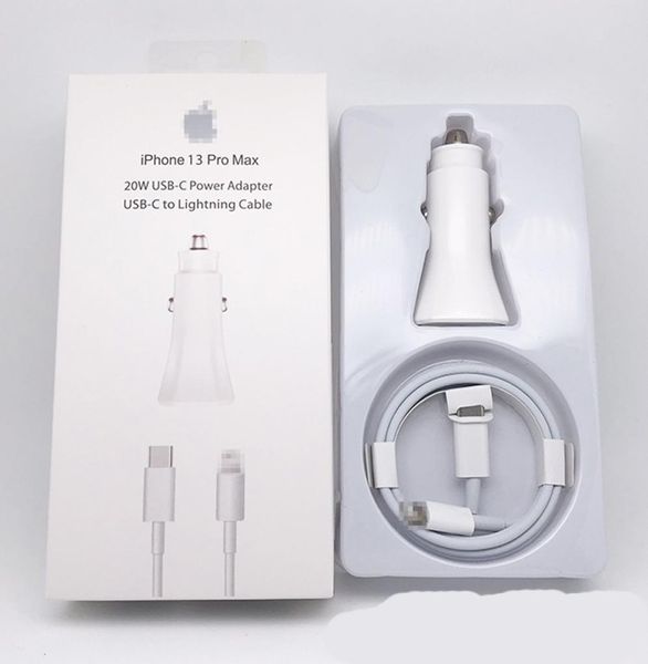 Chargers incar pour l'iPhone PD 20W Chargeur de voiture Set Apple USBC Adaptateur Cigarette Cigarette Conversion2917992