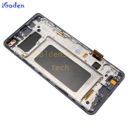 LCD INCELL pour Samsung Galaxy S10 Plus G975 G975F Afficher l'écran du panneau tactile pour Samsung S10 G973 G973F LCD avec cadre