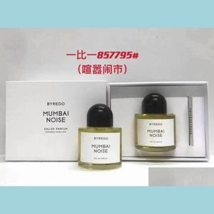 Encens Byredo Mumbai Bruit Par 100Ml Pour Homme Femme Edp Longue Durée Bonne Qualité Parfum Haute Capacité Parfum Vaporisateur Rapide Sh Dhh02