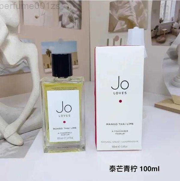 Diseño de incienso Perfumes calientes Jo Loves Perfume de mujer MANGO THAI LIME Una fragancia Parfum Edp 100 ml Tiempo natural de larga duración Colonia PNAWJ