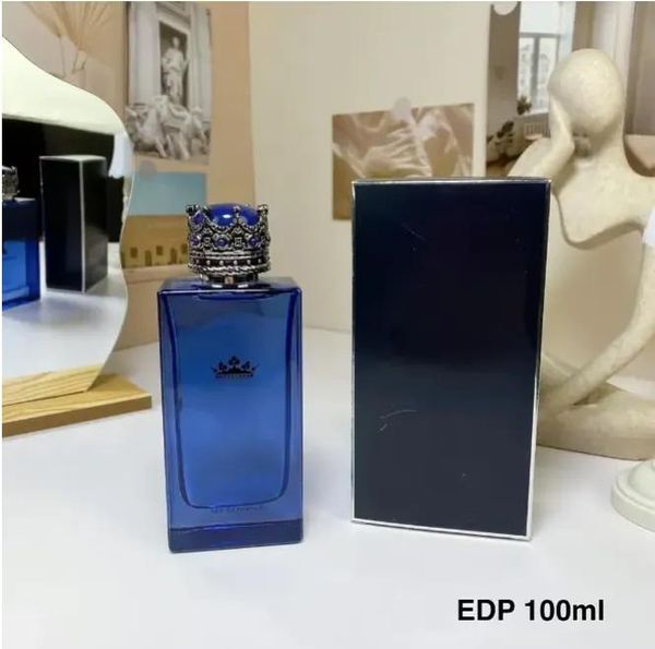 Diseñador de incienso Marca de lujo King Crown Colonia K Perfume Spray 100ml para hombre Charming Fragance Men Fragance Parfum Eau de Toilette Fra