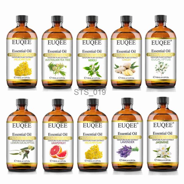 Incienso EUQEE 118ML Botella grande Aceite esencial para humidificador Neroli Helichrysum Eucalipto Aroma Aceite DIY Perfume Jabón Masaje Cuidado de la piel x0902