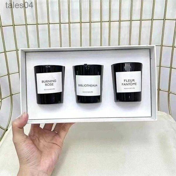 Incienso Incienso El más nuevo directo de fábrica Byredo Vela de perfume La Selection Velas perfumadas Bougie Perfumes sólidos 70G * 3 piezas / set Hombres Mujeres Frag 240302