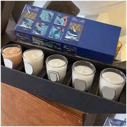Wierook geurende kaarsen geurende kaarsen cadeaubox set herfst beperkte aromatherapie 5 -delige sets voortreffelijk doos met wh01621 drop levering dhy7d