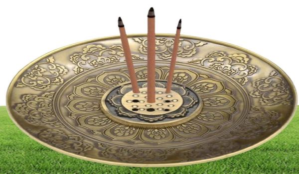 Porte-bâton d'encens brûleur d'encens en laiton avec collecteur de cendres pour la méditation Yoga bureau à domicile parfum maison XB18304236