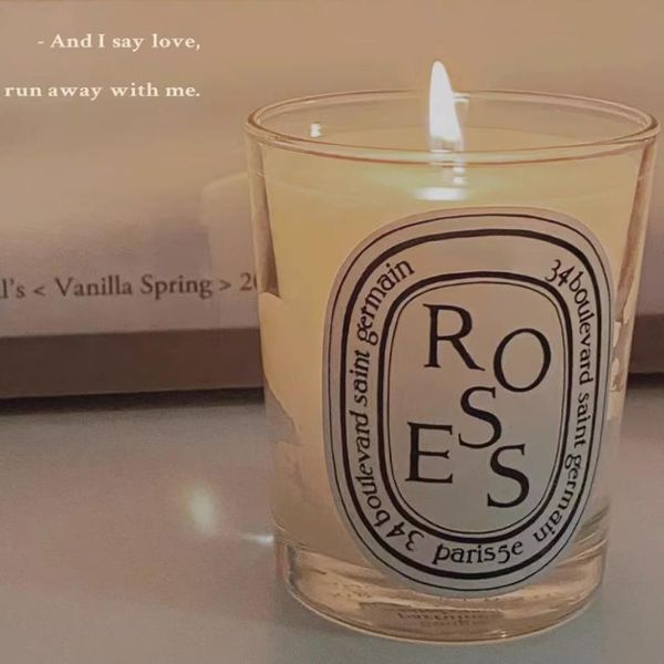 Encens de la famille de la famille encens parfumés à bougies à parfum 190g bases Rose en édition limitée Full House avec parfum 1v1charming odeur