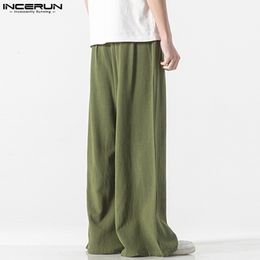 Incerun 2023 pantalon solide de style chinois de style chinois