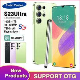 pulgada 7.3 Full Touch S23 Ultra 5G Cell Teléfono 1 TB 4G Mobile Mobile Tele