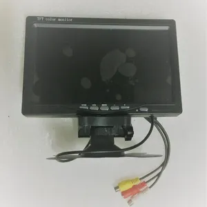 Inch HD LCD Monitor 1024 600 Resolutie Auto Omkeren Parkeren Display met 2 Video-ingang voor NTSC PAL