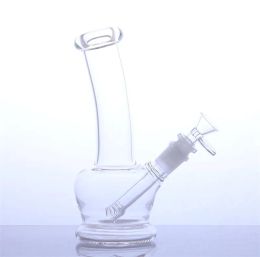 Burbujeador de tubo de humo de bong de agua de vidrio embriagador de pulgadas para hierba seca GG01