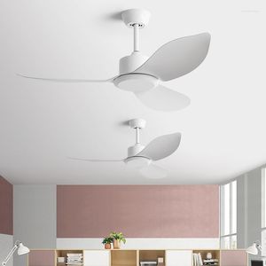 Ventilateur de plafond moderne en pouces, sans lumière, télécommande DC, lame en plastique, chambre à coucher, industrie intérieure, 220V, sans lumières électriques