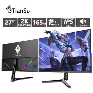 Moniteur de jeu en pouces 165Hz 2K, pour PC Gamer, 144Hz, HDMI, DP, écran d'ordinateur 2560 1440, IPS rapide