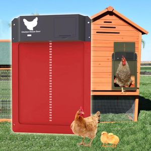 Incubators Automatic Chicken Coop Door Light Sensor Chicken House Door High Quality Practical Farm Chicken Pets Duck Cage Door Farm Decor 230815