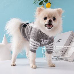 Onafhankelijke ontwerper trendy merktrui, verdikte dubbele laag zachte en comfortabele huisdierenkleding, hondenkleding