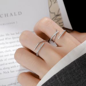 Index doigt anneau femme mode personnalité S925 en argent Sterling croix ouvert anneaux conception anneau pour les femmes fête bijoux cadeaux