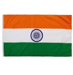 Inde Flags Country National Flags 3039x5039ft 100d Polyester avec deux œillets en laiton3083164