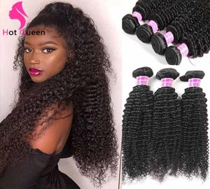 India jerry curl cabello humano tejido tejido de cabello rizado brasileño maiaysian indio camboyano jerry rizado 3 unids paquetes entrega rápida 9175321