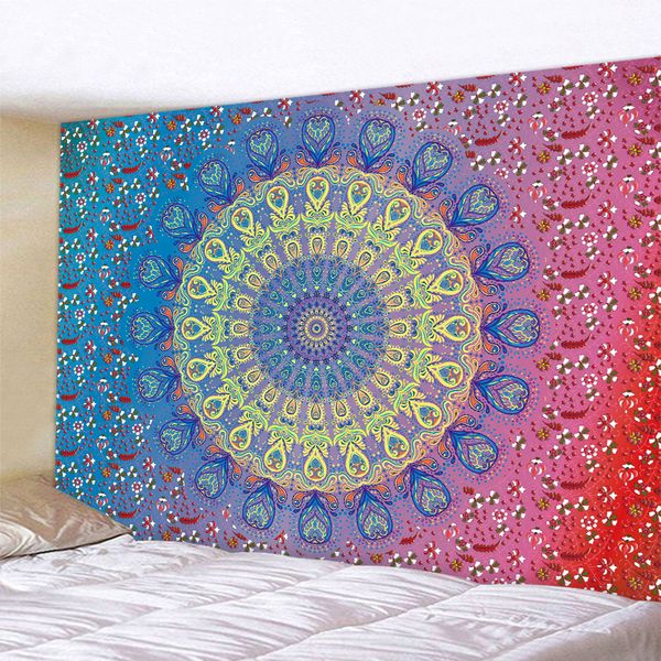 Indian Mandala Home Decor Art Tapestry Hippie Boho Tarot Scene psychédélique jolie chambre de décoration murale