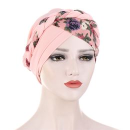 Indien musulman femmes Hijab chapeau Cancer chimio casquette tresse Turban foulard tête Wrap Beanie Bonnet perte de cheveux chapeaux Turbante Mujer