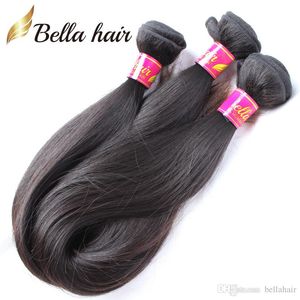 Indian Remy Hair Weave Virgin Human Hair Weefs Inslag Natuurlijke kleur Straight Extensions