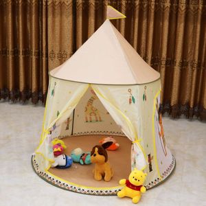 Teepee Kid Tent Game House Portable Princess Castle Castle Indoor Outdoor Toys Childrenchristmas Gift for Baby