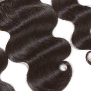 Indian Virgin Hair HD Lace Frontal 13X4 Body Wave Hair Products Natural Color Remy Hairs 13 By 4 Frontals