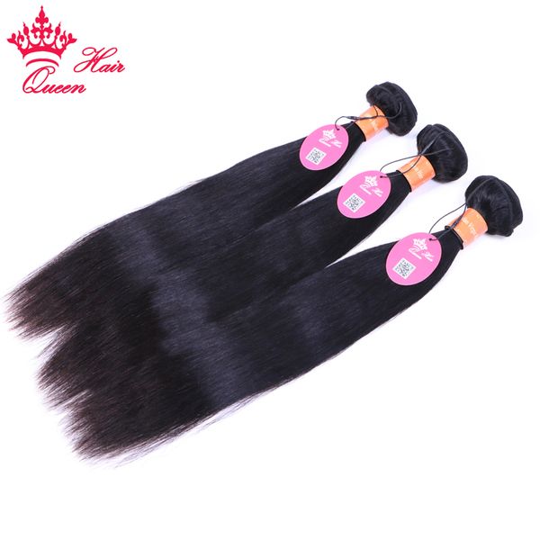 Paquetes de cabello indio Paquetes de tejido de cabello humano sin procesar recto Extensión de cabello virgen Color natural 1B 1 3 4 piezas 08-28 pulgadas Productos para el cabello Queen