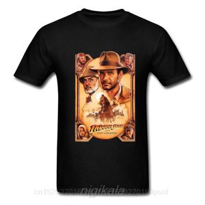 Indiana Jones en The Last Crusade T-shirts Movie Poster Print Red Dead Redemption Klassieke T-shirt Mannen Ostern Dag Kleding Mode