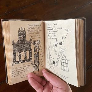 IndianaJones Grail Diary Prop Replica Diary With Hiddenprecious Deposits Avid Movie Fans Gift Retro Spiral Notebook Notepad 220818