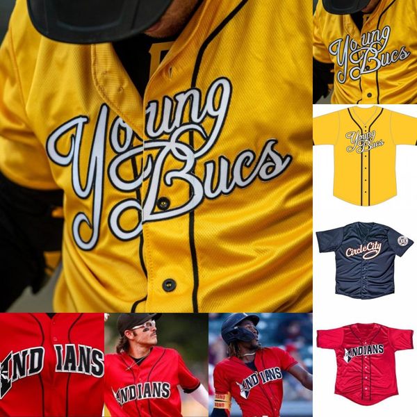 Indianapolis Indiens Young Bucs Maillots de baseball personnalisés