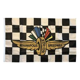 Indianapolis Motor Speedway Vlag 3x5ft Polyester Outdoor of Indoor Club Digitaal printen Banner en Vlaggen Groothandel