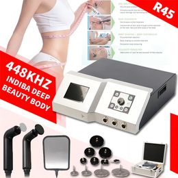 Indiba 448k Machine Therapy Machine Certifié CE EINDIBA Deep Beauty Pro Ion Body Care System Haute fréquence 448K HZ Réduction de poids Chauffage RF