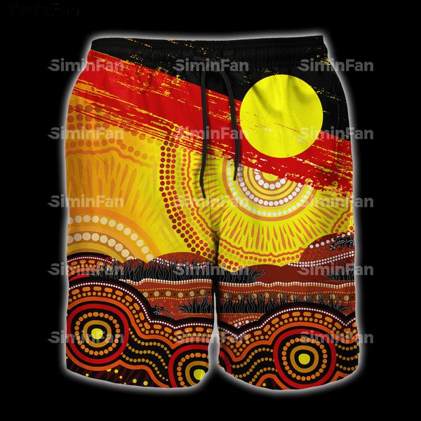 Indigène koala kangaroo sun aigle 3d hommes imprimés tshirts shorts set d'été