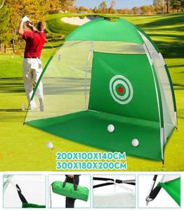 Indoor 13m Golf Practice Net Tente Golf frappe Cage Garden Grassland Practice Tent Training Training Mesh Outdoor3507669