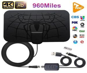 Indoor 960 Miles Digital Antena TV Aerial HDTV Antenne 4K DVBT2 View ISDBTB Lokale uitzending 2385237