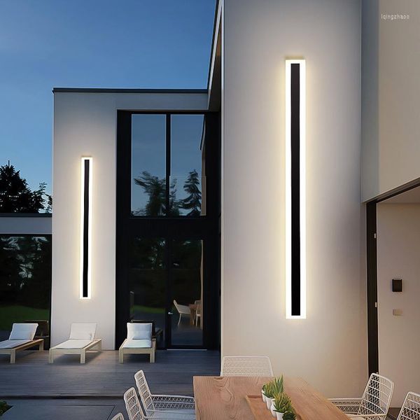 Luces LED de pared acrílicas montadas en superficie modernas para interiores y exteriores, lámparas de iluminación para el hogar, espejo, mesita de noche, porche y baño