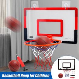 Hoop de baloncesto interior para niños Seguridad Divertida Juego para niños Ejercicio en casa Basketball Hoop stand marco de pared colgando backboard 240418